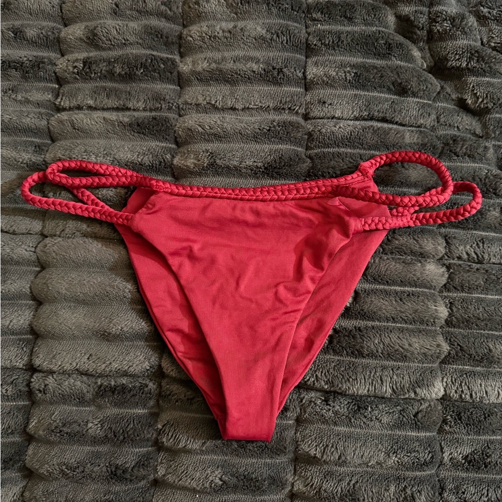 Frankie's Bikinis Kaia Bikini Bottom Maroon Medium